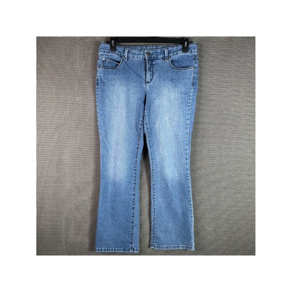 Relativity Light Wash Denim Bootcut Jeans Women's Size 10 Straight Leg Classic